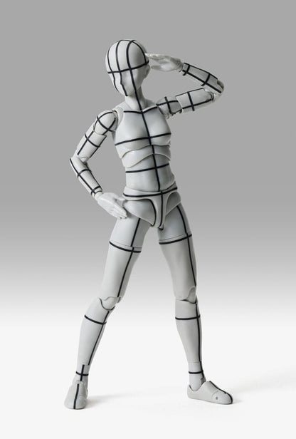 S.H.Figuarts Action Figure Body-Chan Sports Edition Wire Frame (Gray Color Ver.) 15 cm - FanofThings.co.uk