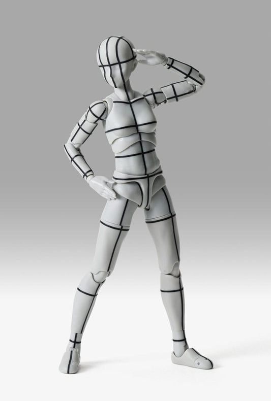 S.H.Figuarts Action Figure Body-Chan Sports Edition Wire Frame (Gray Color Ver.) 15 cm - FanofThings.co.uk