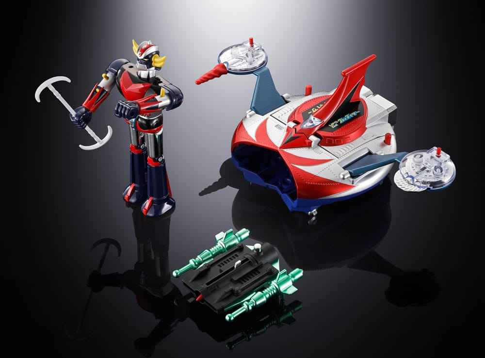 UFO Robo Grendizer Chogokin Action Figure Deluxe Grendizer & UFO Spazer 14 cm