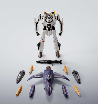 Macross 7 Hi-Metal R Action Figure VF-0S Phoenix (Roy Focker Use) & QF-2200D-B Ghost Set 14 cm - FanofThings.co.uk