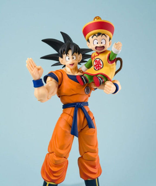 Dragon Ball S.H.Figuarts Action Figure Son Goku & Son Gohan Kid & Kintoun 14 cm & 6 cm Action figures