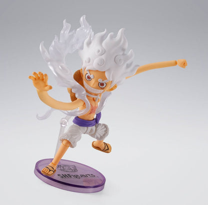 One Piece World Collactable Figures x S.H. Figuarts Action Figure Monkey D. Luffy Gear 5 8 cm - FanofThings.co.uk