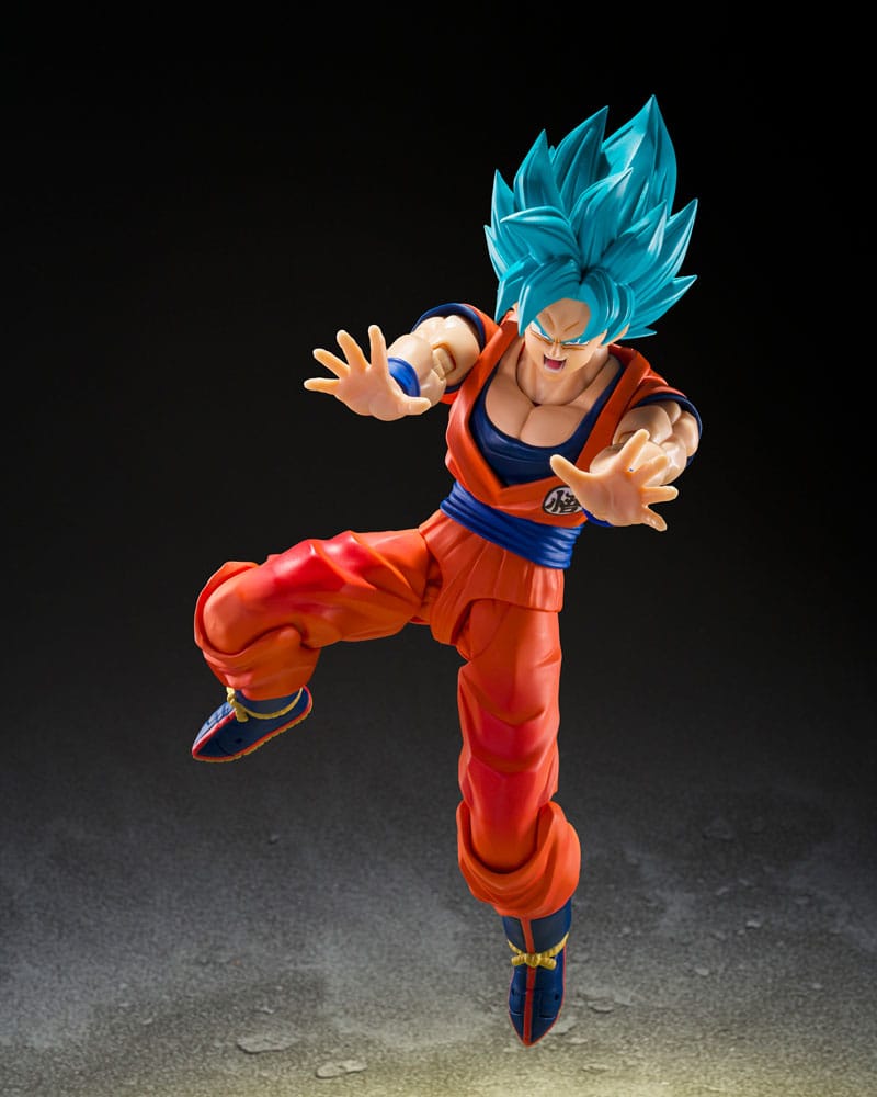 Dragon Ball Super S.H.Figuarts Action Figure Super Saiyan God Super Son Guko (Blue power transcending Limits) 15 cm Bandai Tamashii Nations