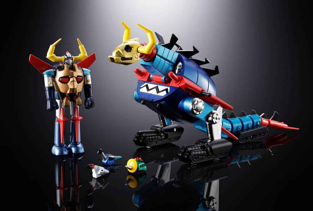 Dino Mech Gaiking Chogokin Action Figure Daikumaryu & Gaiking 20 cm