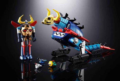 Dino Mech Gaiking Chogokin Action Figure Daikumaryu & Gaiking 20 cm