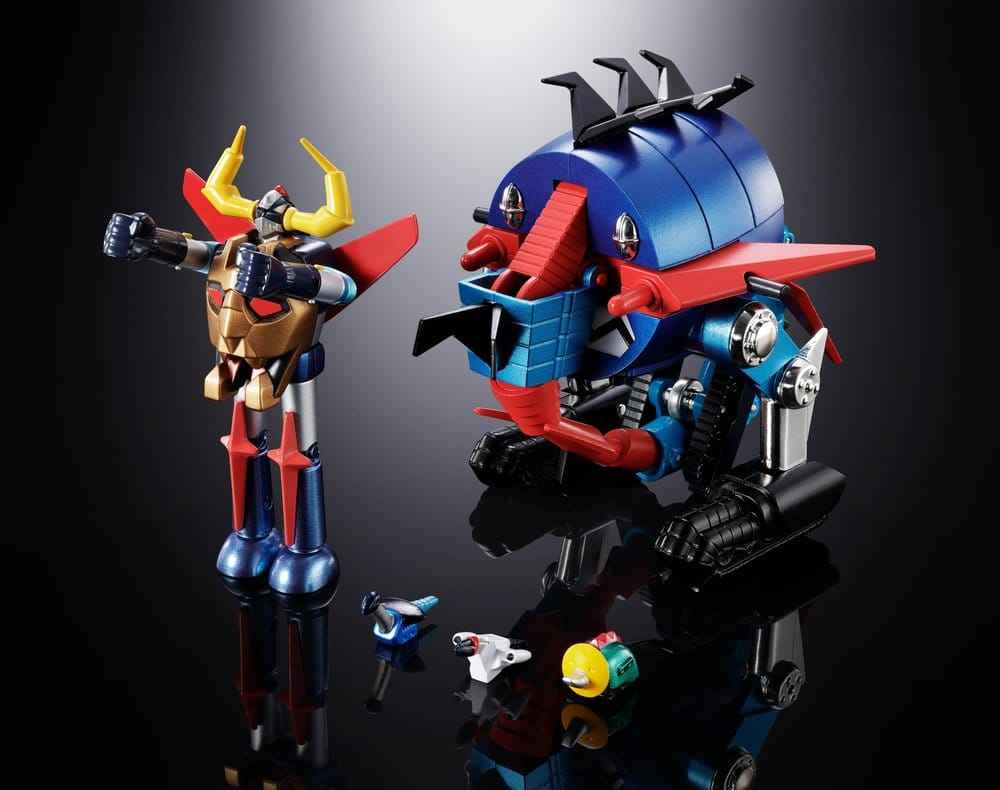 Dino Mech Gaiking Chogokin Action Figure Daikumaryu & Gaiking 20 cm