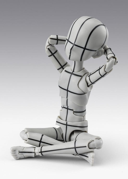 S.H.Figuarts Action Figure Body-Kun -Ken Sugimori- Edition -Wireframe- (Gray Color Ver.) 13 cm