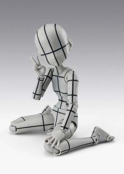S.H.Figuarts Action Figure Body-Chan -Ken Sugimori- Edition -Wireframe- (Gray Color Ver.) 13 cm