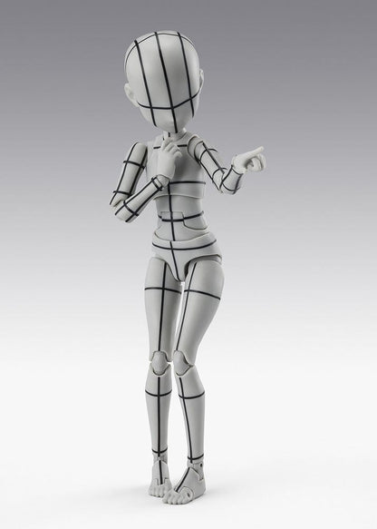 S.H.Figuarts Action Figure Body-Chan -Ken Sugimori- Edition -Wireframe- (Gray Color Ver.) 13 cm