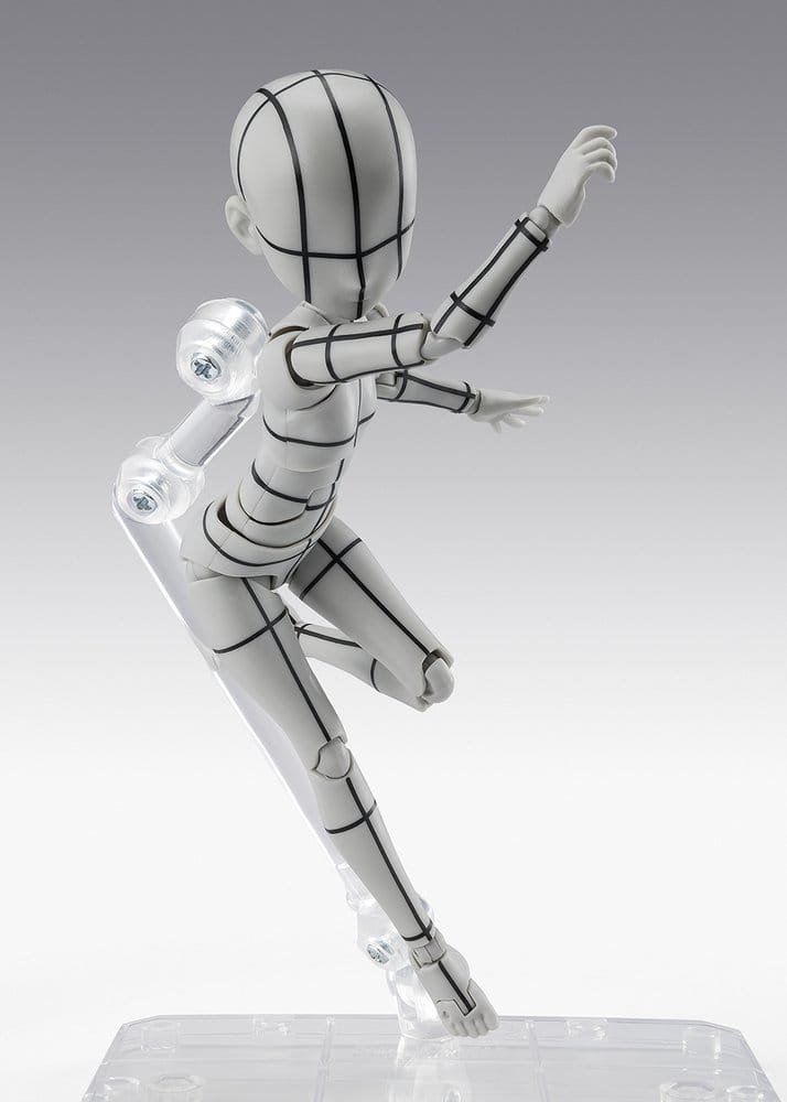 S.H.Figuarts Action Figure Body-Chan -Ken Sugimori- Edition -Wireframe- (Gray Color Ver.) 13 cm