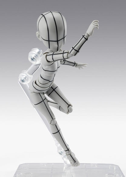 S.H.Figuarts Action Figure Body-Chan -Ken Sugimori- Edition -Wireframe- (Gray Color Ver.) 13 cm