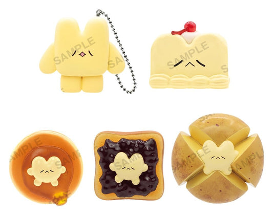Nagomiyanosekai Keyholder Rubber Charms Butter no Tsumi-chan 4 cm Blind Box Assortment (6)
