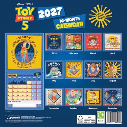 Toy Story Calendar 2027 30 x 30 cm