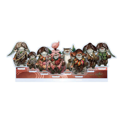 Monster Hunter Wilds Acrylic Stand Plumpeach Set 15 cm