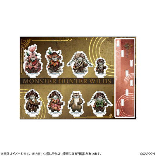 Monster Hunter Wilds Acrylic Stand Plumpeach Set 15 cm