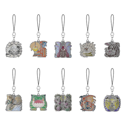Monster Hunter Wilds Metal Keychain Monster Icon 5 cm Assortment (10) Keyrings