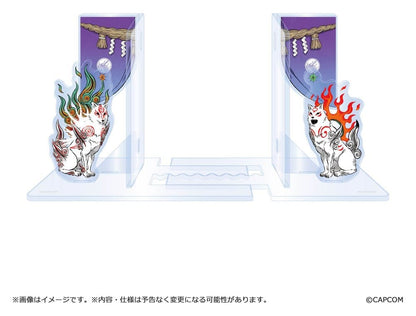 Okami 20th Anniversary Reprint Art Project Acrylic Bookends 14 cm