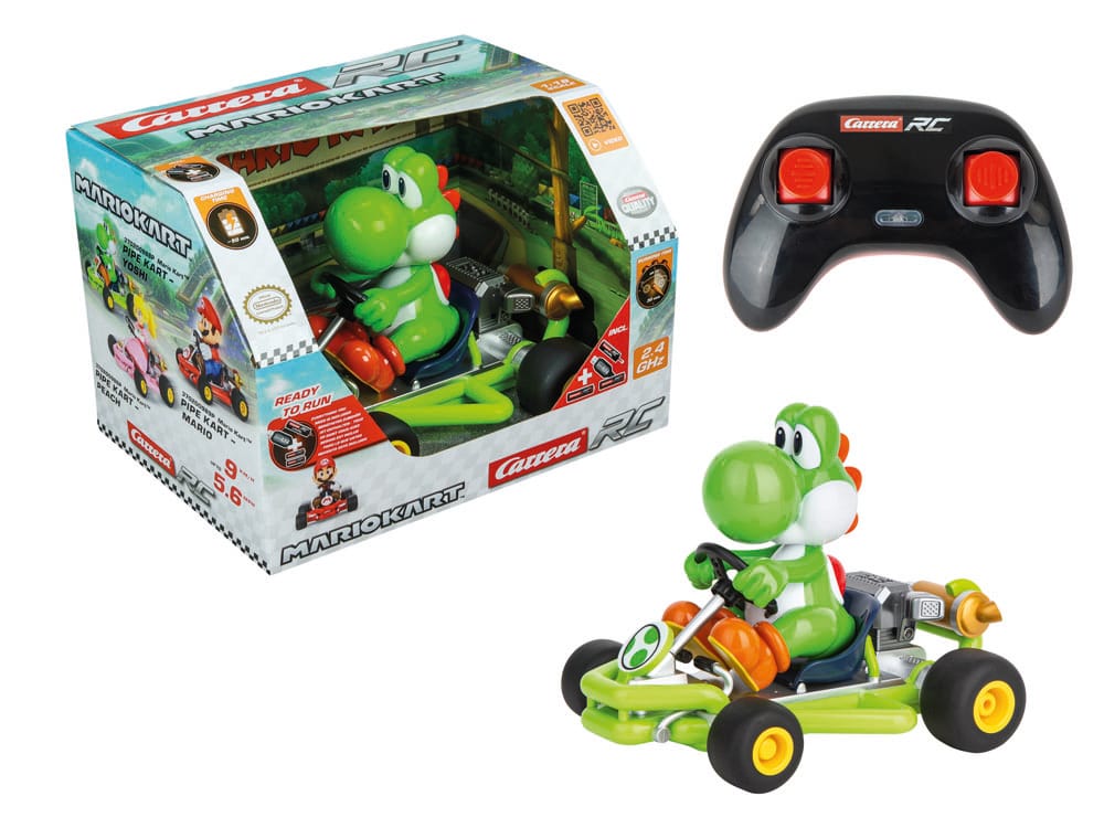 Super Mario Kart RC remote-controlled Car 1/18 2.4GHz Pipe Kart Yoshi
