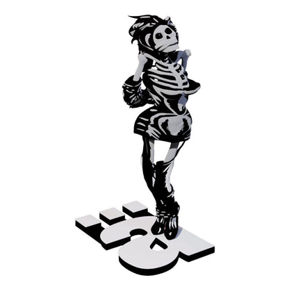 Die Ärzte  Statue 1/10 Gwendoline Skelett 17 cm Cave Toys