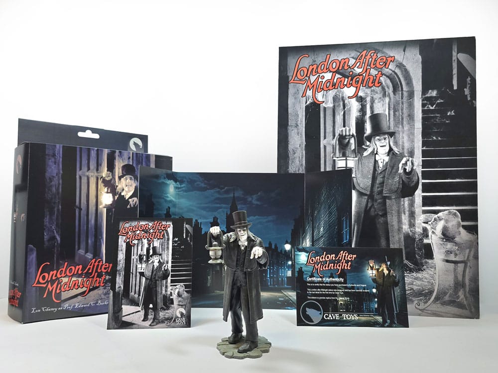 London After Midnight Statue 1/10 Lon Chaney Black & White Ver. 16 cm Cave Toys