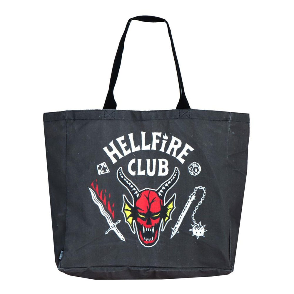 Stranger Things Tote Bag Hellfire Club XL - FanofThings.co.uk
