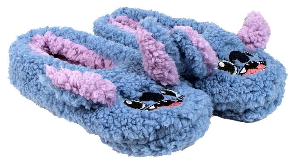 Disney House Slippers with Sole Applications Stitch Assortment (12)