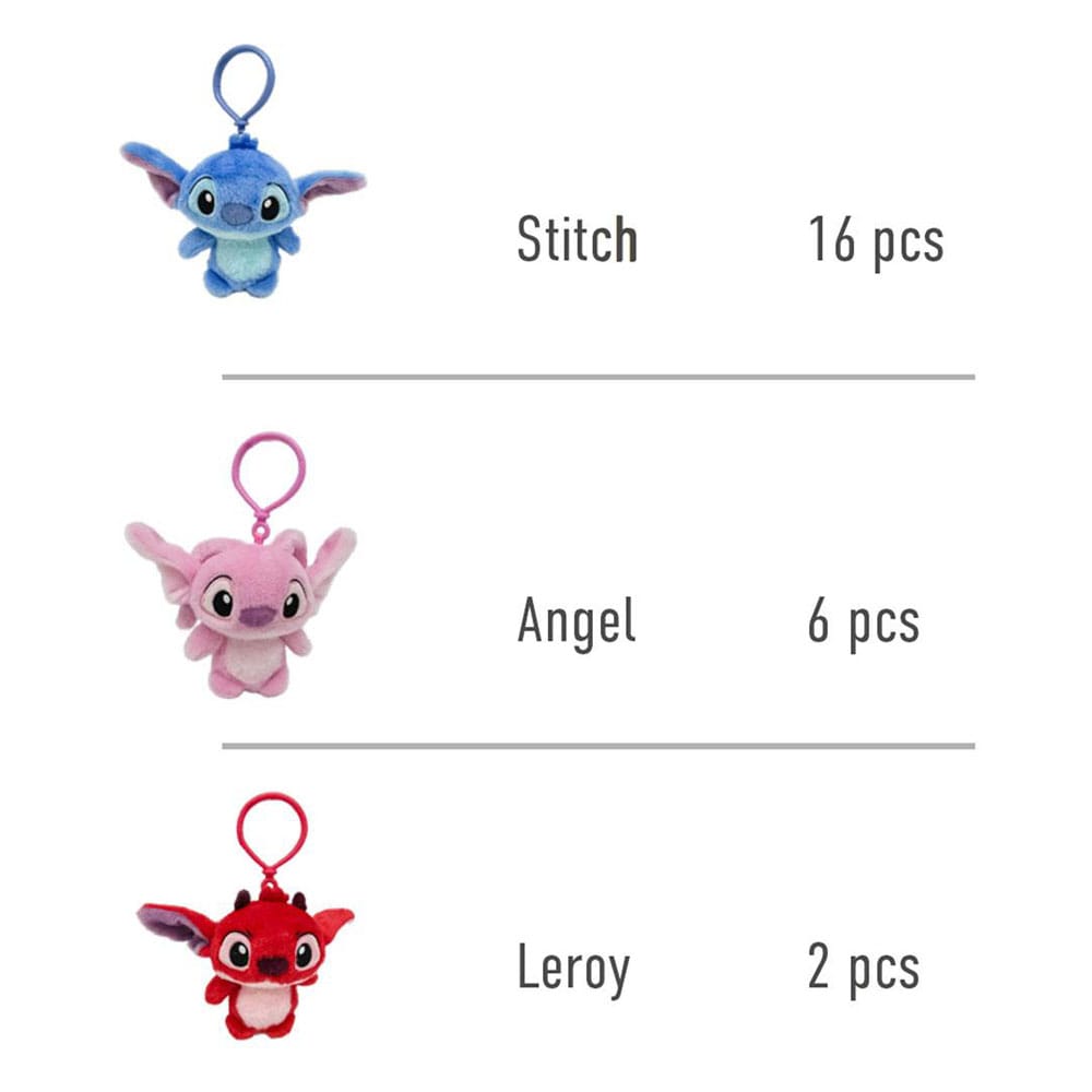 Lilo & Stitch Plush Keychains 12 cm Assortment (24) Cerdá