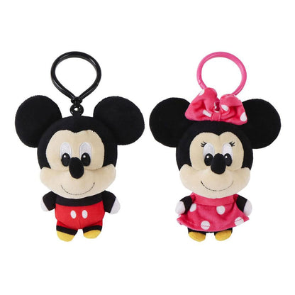 Disney Plush Keychains Minnie & Mickey 12 cm Assortment (24) Keyrings