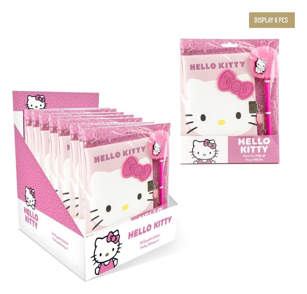 Sanrio Fantasy Stationery Set Hello Kitty Pink Display (8)