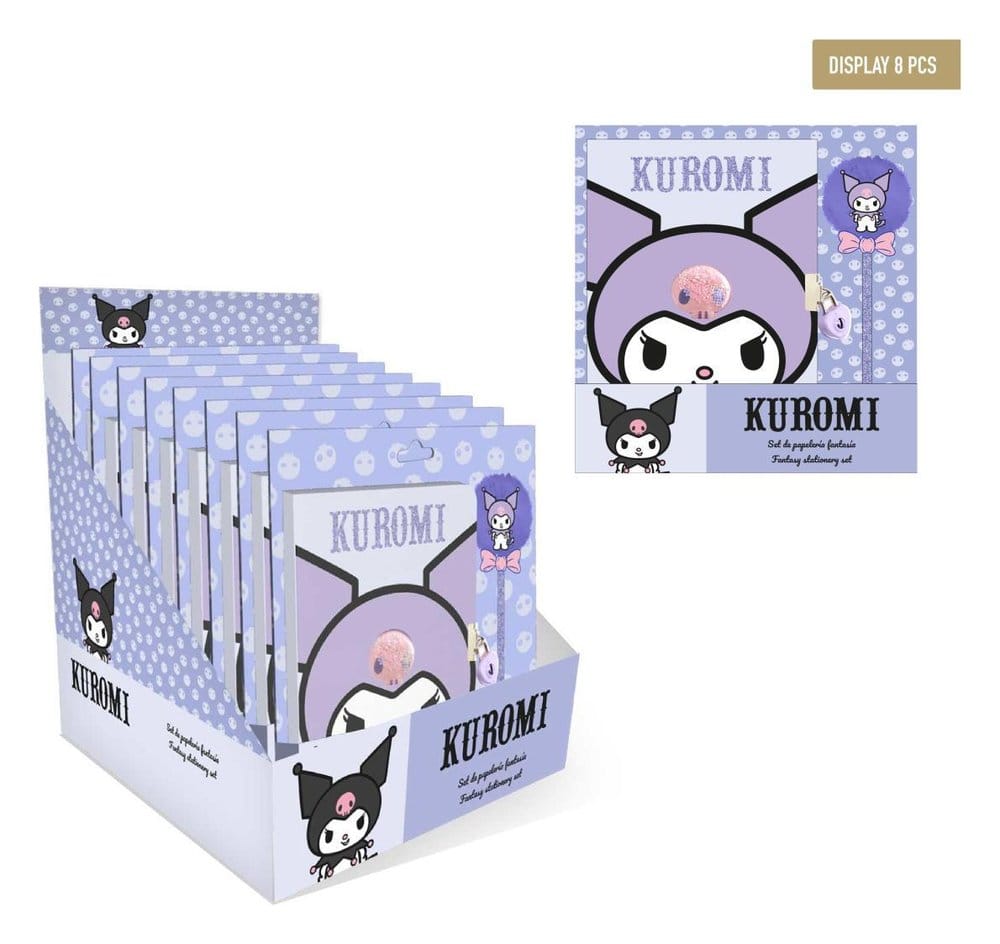 Sanrio Fantasy Stationery Set Hello Kitty Purple Display (8)