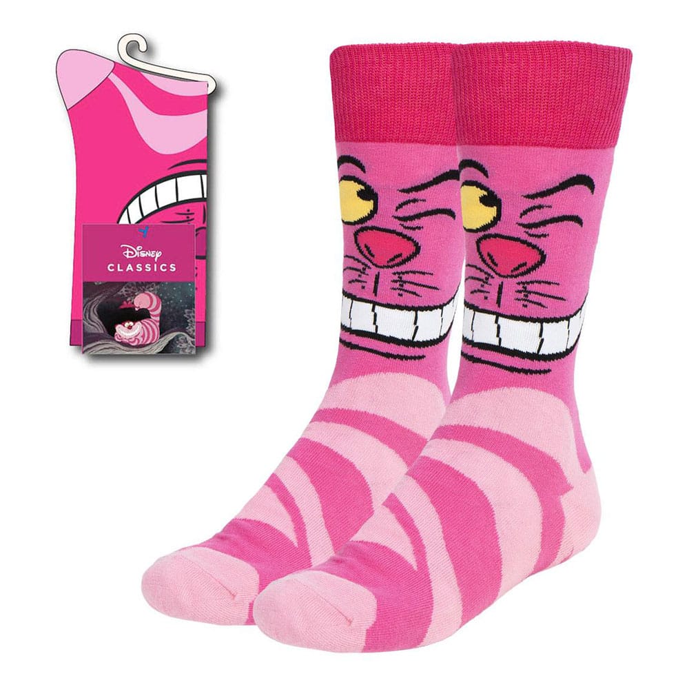 Disney Socks Alice in Wonderland Cheshire Cat Twink 36-43 - FanofThings.co.uk