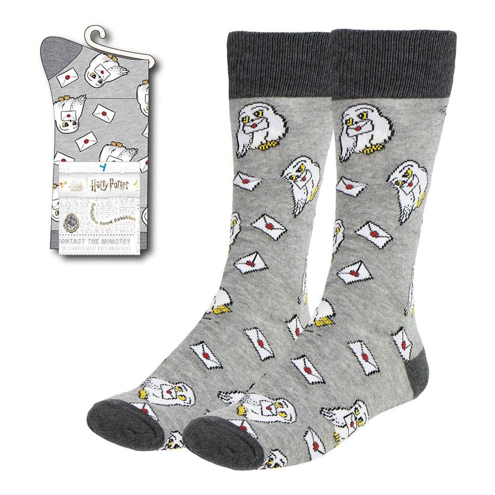 Harry Potter Socks Hedwig with Letter 38-45 - FanofThings.co.uk