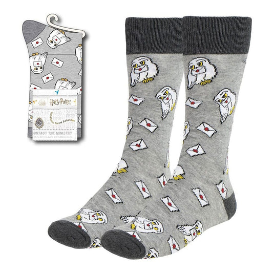 Harry Potter Socks Hedwig with Letter 38-45 - FanofThings.co.uk
