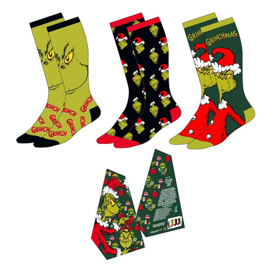 The Grinch Socks 3-Pack 38-45 Footwear