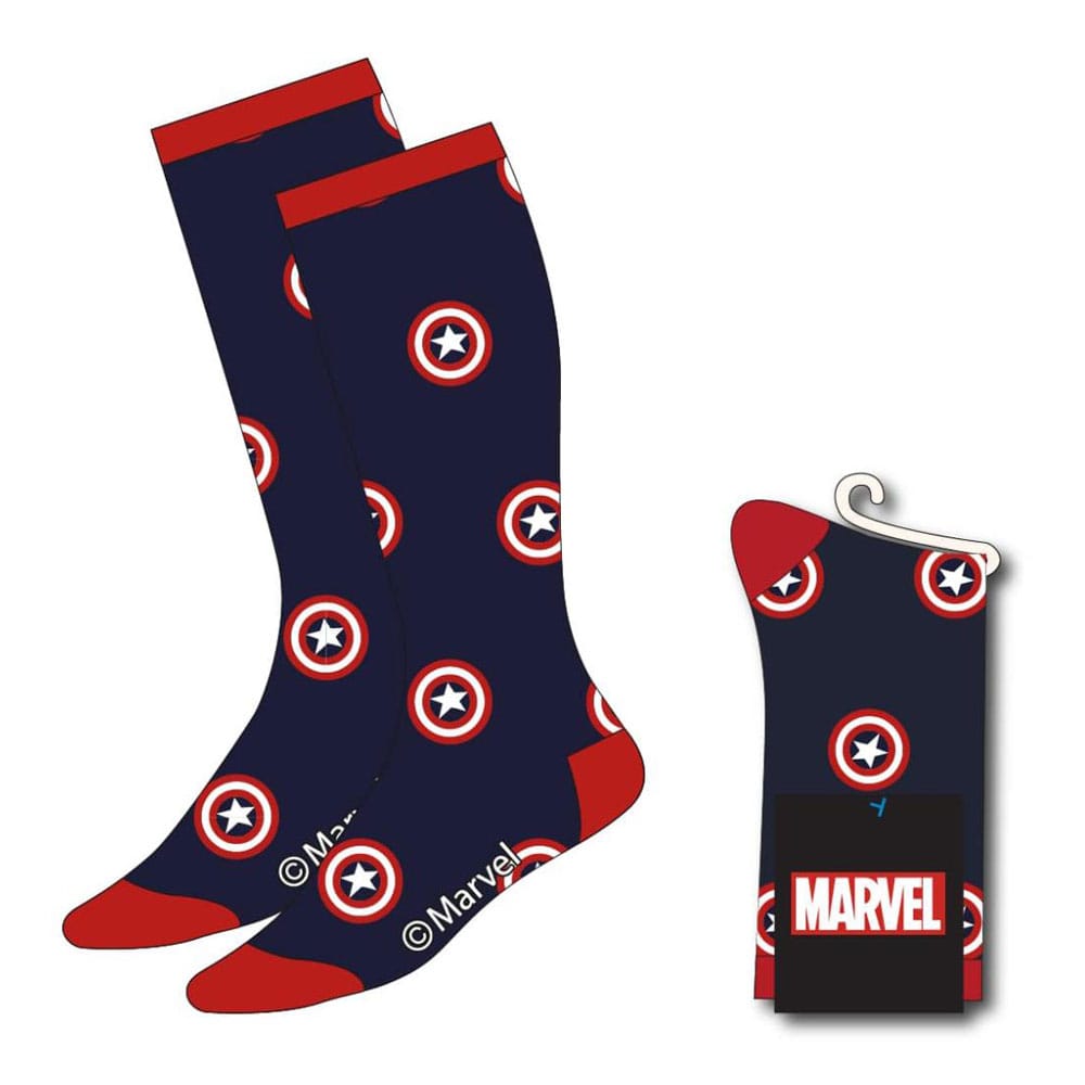 Avengers Socks Captain America Shield 38-45 Footwear