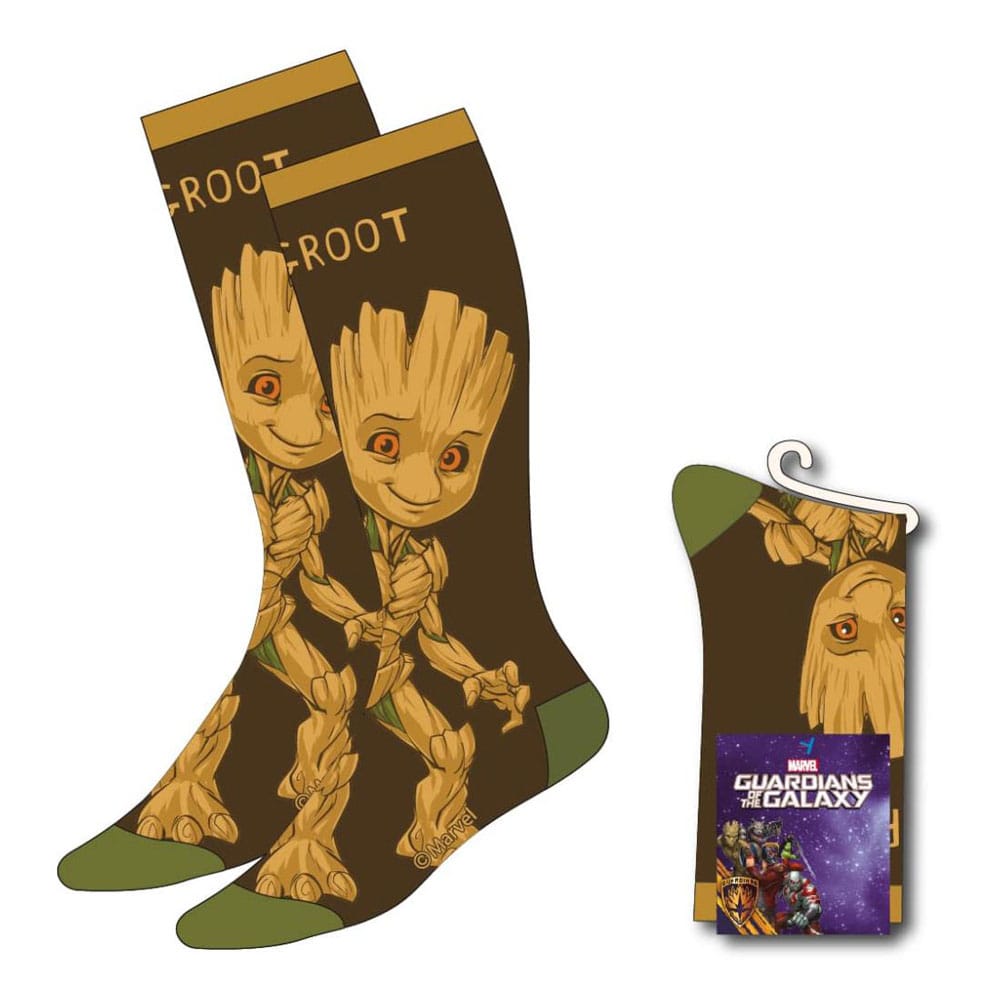 Guardians of the Galaxy Socks Groot 38-45 - FanofThings.co.uk