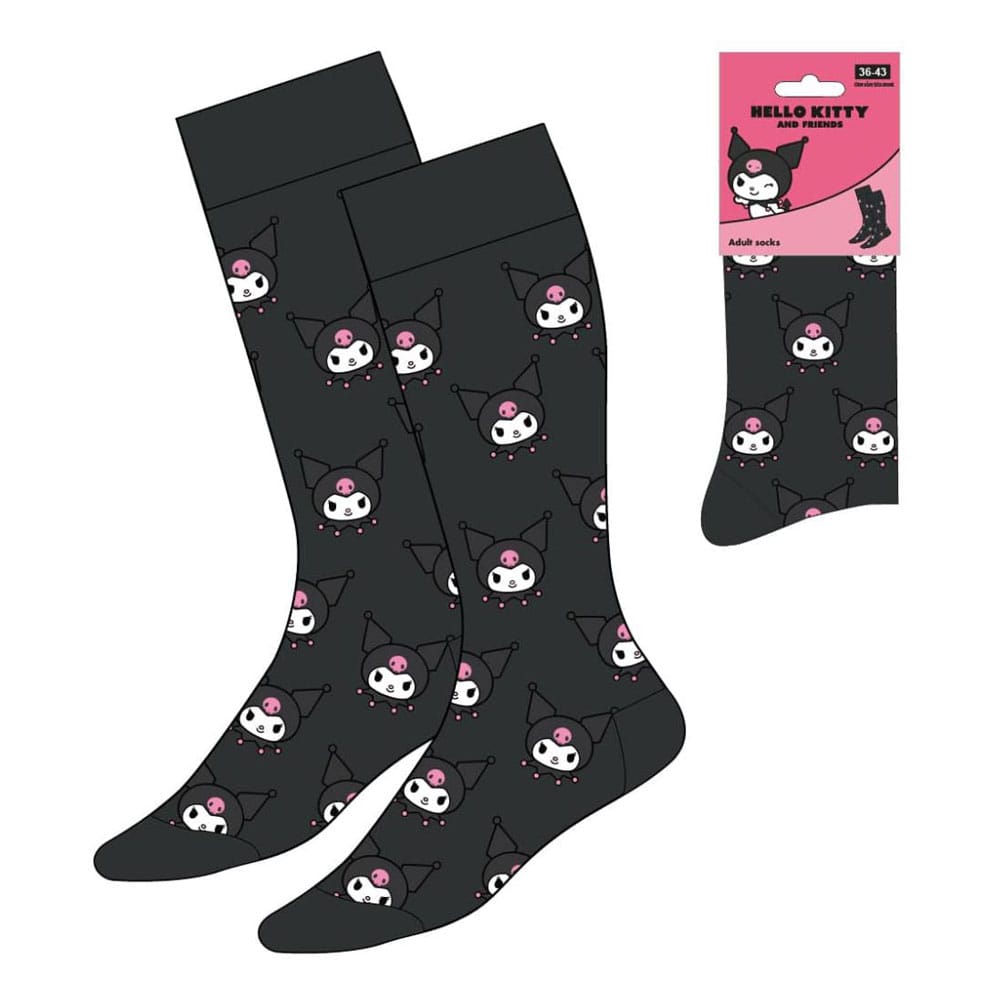 Sanrio Socks Kuromi Face 36-43 Footwear