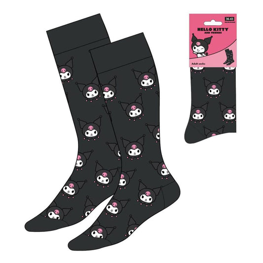 Sanrio Socks Kuromi Face 36-43 Footwear