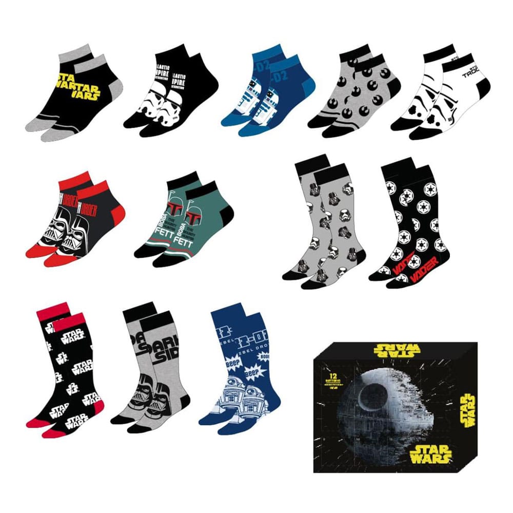 Star Wars Socks 12-Pack 38-45 Cerdá