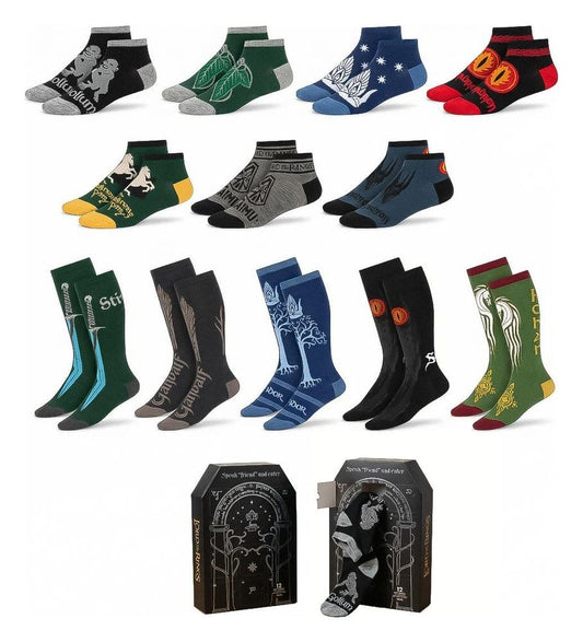 The Lord of the Rings Socks 12-Pack 38-45