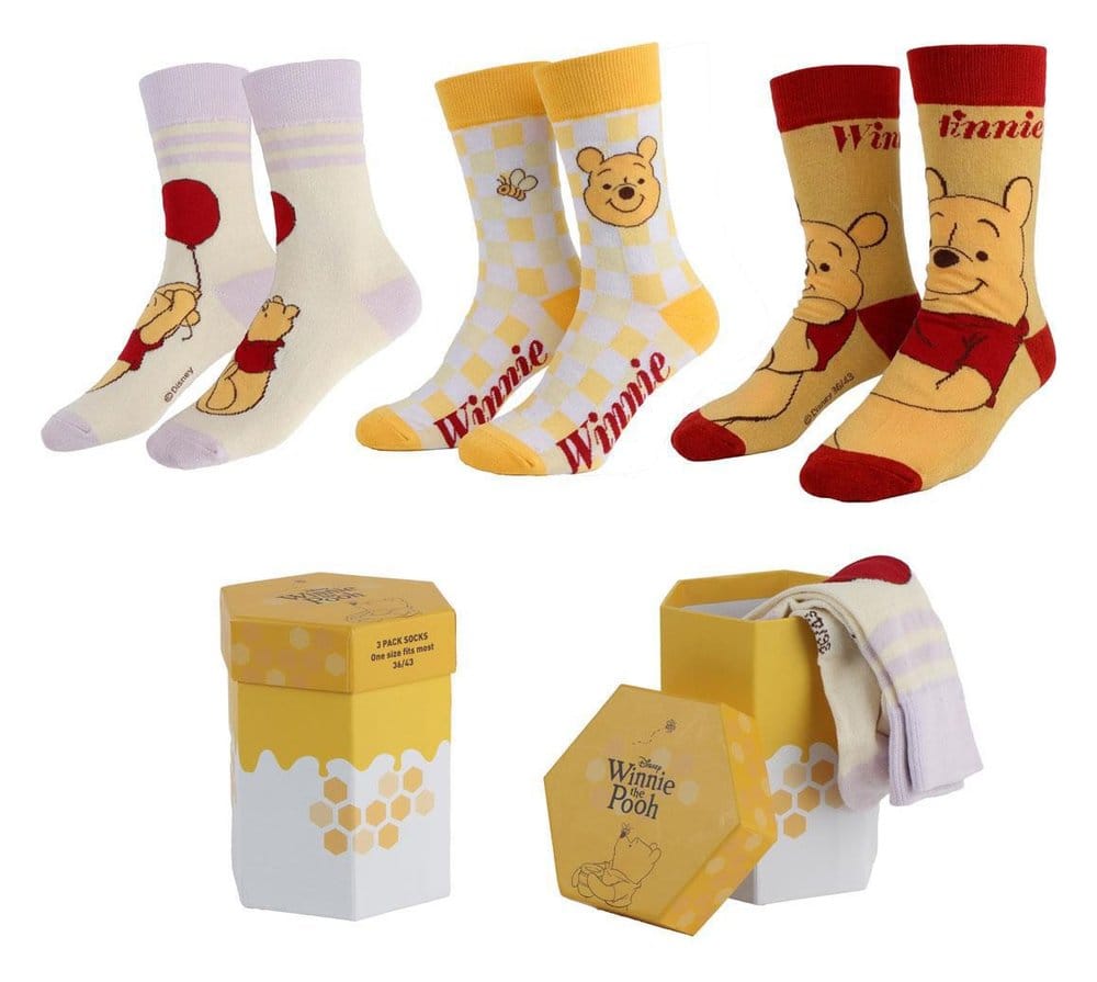 Winnie the Pooh Socks 3-Pack 36-43 Cerdá
