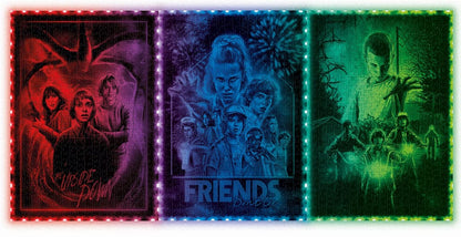 Stranger Things Metamorphic Art Collection Jigsaw Puzzle with Light-Up Effect The Upside (520 pieces)
