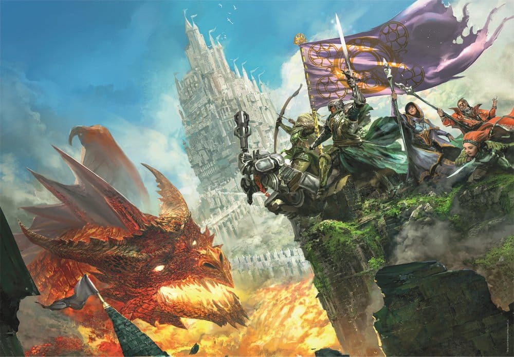 Dungeons & Dragons Gaming Puzzle Collection Jigsaw Puzzle Attack of the Dragon (500 pieces) Clementoni