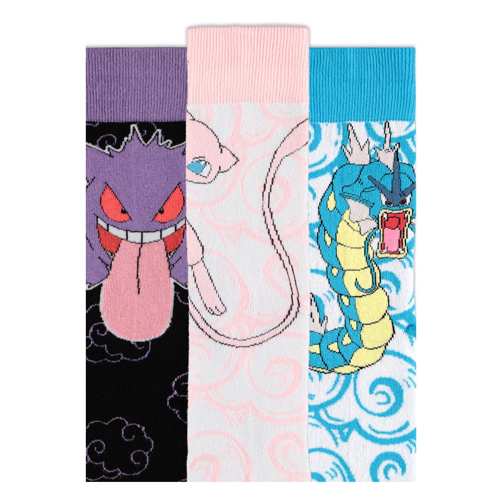 Pokémon Socks 3-Pack Crew 43-46 Difuzed