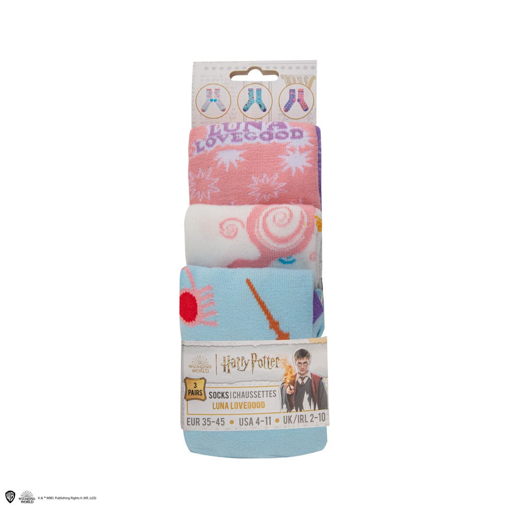 Harry Potter Socks 3-Pack Luna Lovegood Cinereplicas