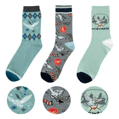 Harry Potter Socks 3-Pack Hedwig Cinereplicas