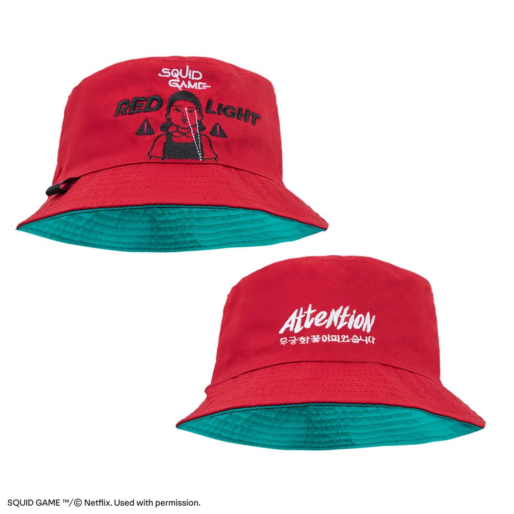 Squid Game Bucket Hat Red light green light Beanies & Caps