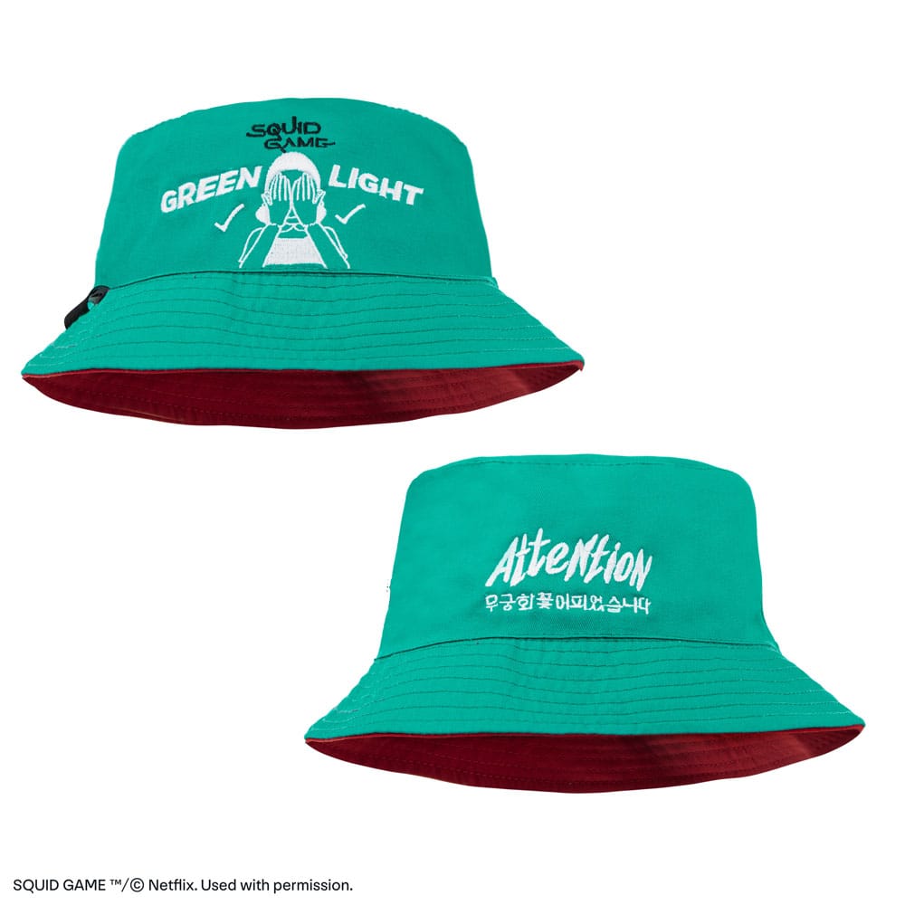 Squid Game Bucket Hat Red light green light Beanies & Caps
