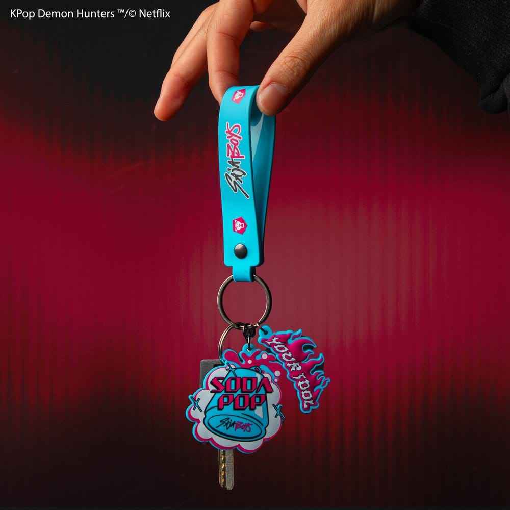 KPop Demon Hunters Wristlet Keychain Soda Pop