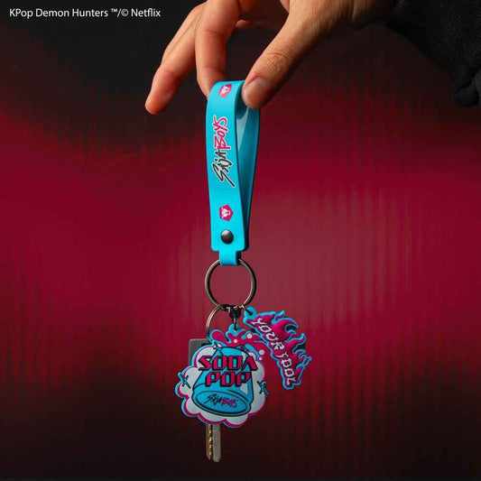 KPop Demon Hunters Wristlet Keychain Soda Pop